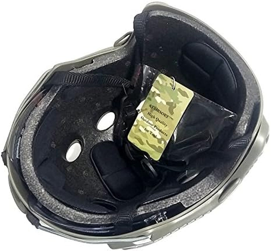 PJ Type Tactical Multifunctional Fast Helmet with Visor Goggles Version