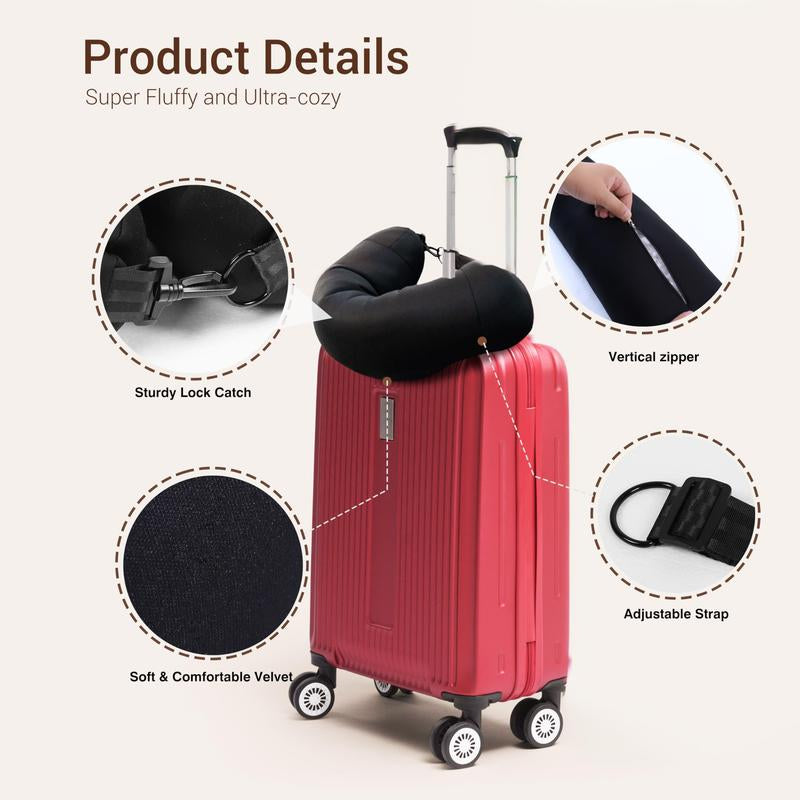 Ultimate 3-in-1 Travel Pillow - Stuffable, Convenient, and Essential for Your Adventures!