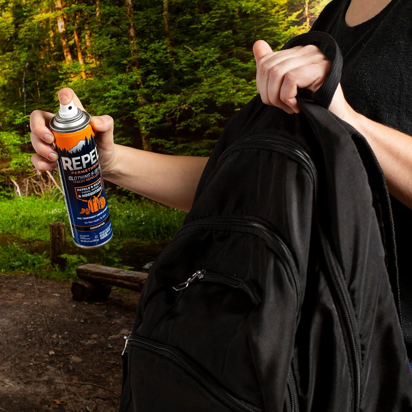 Permethrin Clothing & Gear Insect lent, Use on Outdoor Gear, Tents and Sleeping Bags, s Mosquitoes, Ticks, Mites, (Aerosol Spray), 6.5 Fl Oz (Pack of 6)