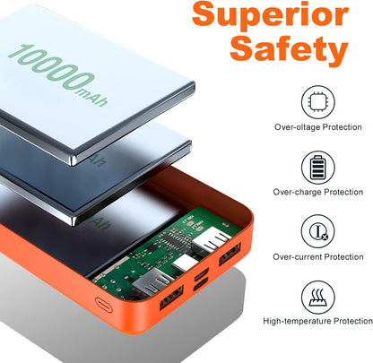 Portable Charger Power Bank 30000Mah High Capacity External Battery with Full LCD Digital Display,Smaller Size Backup Battery Pack Compatible with Smart Phone, Android Phone, Tablet and More
