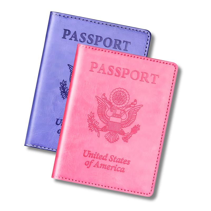 Stylish Unisex 2-Piece Passport Holder & Wallet Set 