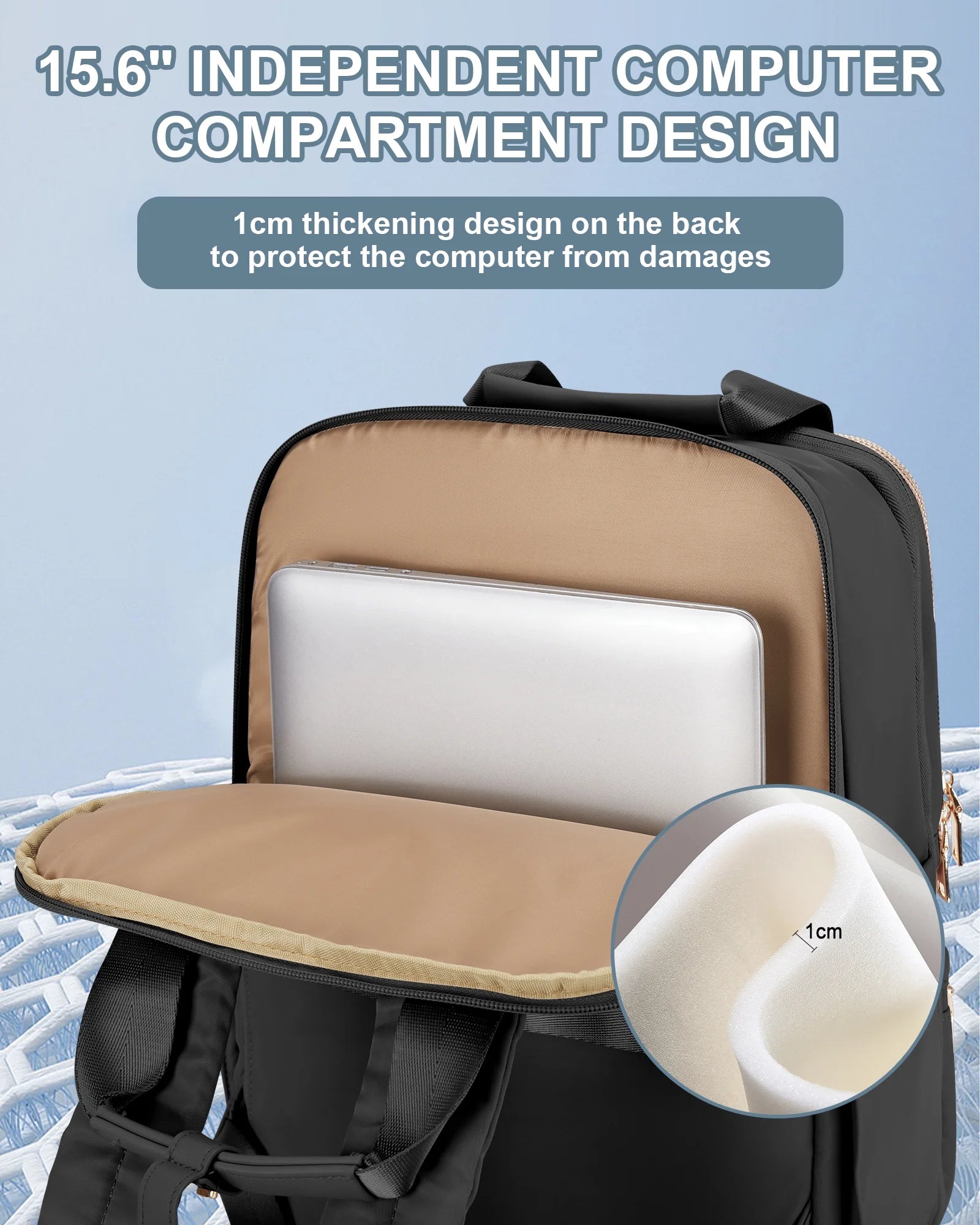 Travel Backpack for Women Men Airline Approved Carry on Bags for Airplanes Black Laptop Backpack Personal Item Backpack for Traveling on Airplane College Backpack with Laptop Compartment