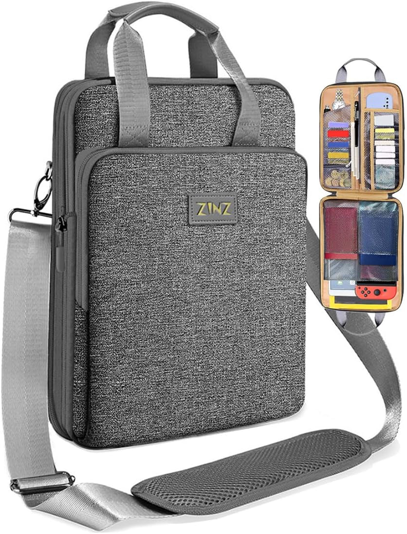 Slim & Expandable Case 12.9 13 Inch Travel Laptop Shoulder Bag for Macbook Air 13" M3/M2/M1, Macbook Pro 13" M2/M1, Ipad Pro 12.9"/13"/11", Ipad Air 13",L01G03