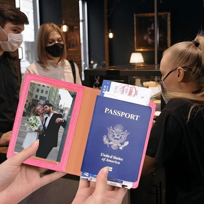 Stylish Unisex 2-Piece Passport Holder & Wallet Set 