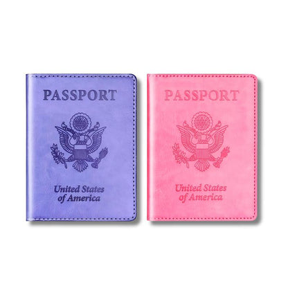 Stylish Unisex 2-Piece Passport Holder & Wallet Set 