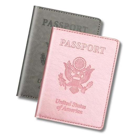 Stylish Unisex 2-Piece Passport Holder & Wallet Set 