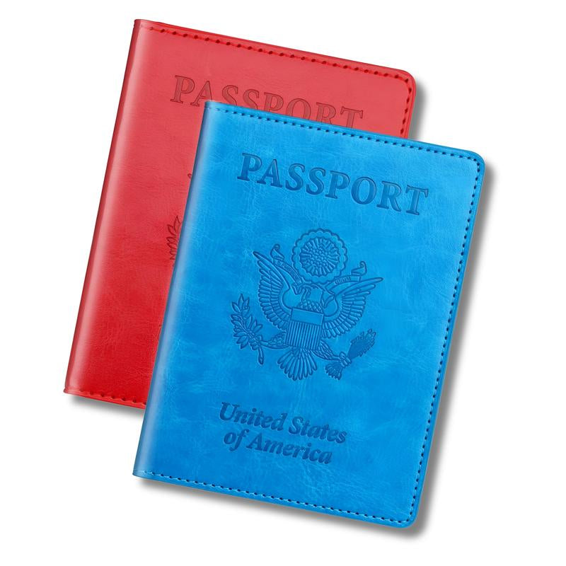 Stylish Unisex 2-Piece Passport Holder & Wallet Set 