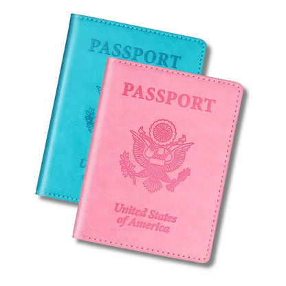 Stylish Unisex 2-Piece Passport Holder & Wallet Set 