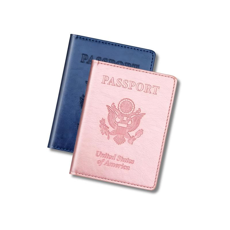 Stylish Unisex 2-Piece Passport Holder & Wallet Set 