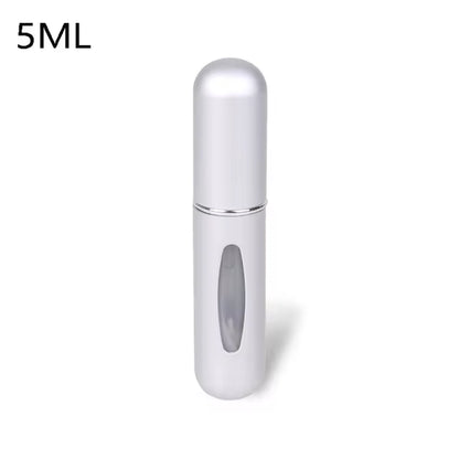 Travel-Friendly Mini Aluminum Perfume Atomizer - Refillable 8/5Ml Spray Bottle for Cosmetics and Fragrances