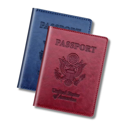 Stylish Unisex 2-Piece Passport Holder & Wallet Set 