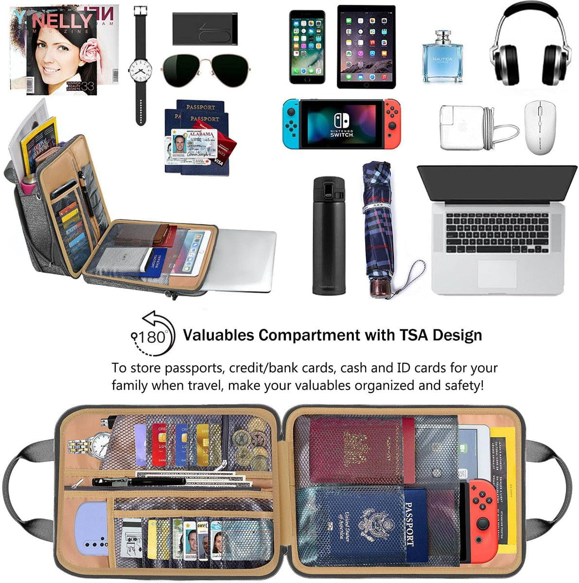 Slim & Expandable Case 12.9 13 Inch Travel Laptop Shoulder Bag for Macbook Air 13" M3/M2/M1, Macbook Pro 13" M2/M1, Ipad Pro 12.9"/13"/11", Ipad Air 13",L01G03
