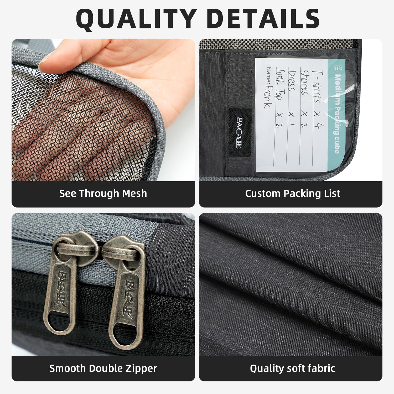 4 Set/6 Set Compression Packing Cubes for Travel, Compressible Packing Organizers Travel Accessories for Luggage Suitcase