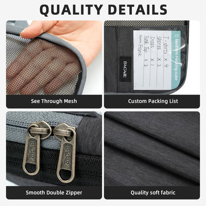 4 Set/6 Set Compression Packing Cubes for Travel, Compressible Packing Organizers Travel Accessories for Luggage Suitcase