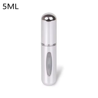 Travel-Friendly Mini Aluminum Perfume Atomizer - Refillable 8/5Ml Spray Bottle for Cosmetics and Fragrances
