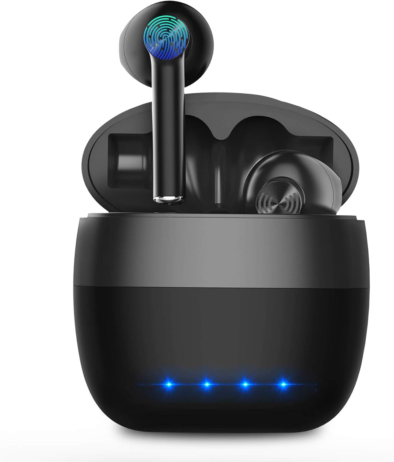 Wireless Earbuds, Bluetooth 5.2 ENC Noise Cancelling Deep Bass In-Ear Stereo Earphones, IPX6 Waterproof Headphones with Mic, USB-C Charging Case, Touch Control Ear Buds Headset for Iphone Android Ios