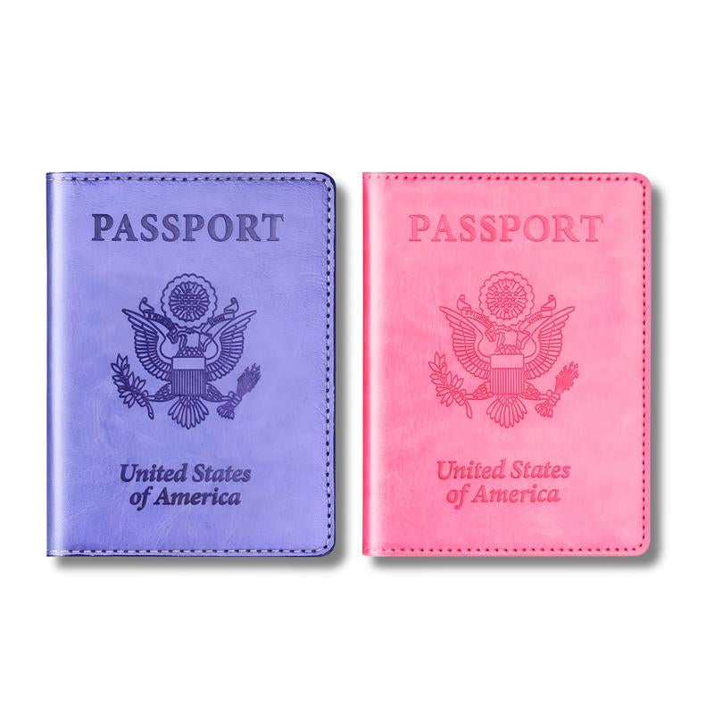 Stylish Unisex 2-Piece Passport Holder & Wallet Set 