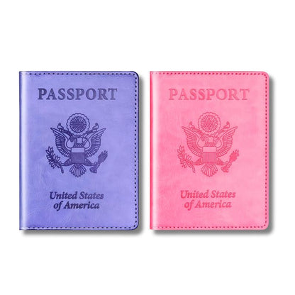 Stylish Unisex 2-Piece Passport Holder & Wallet Set 