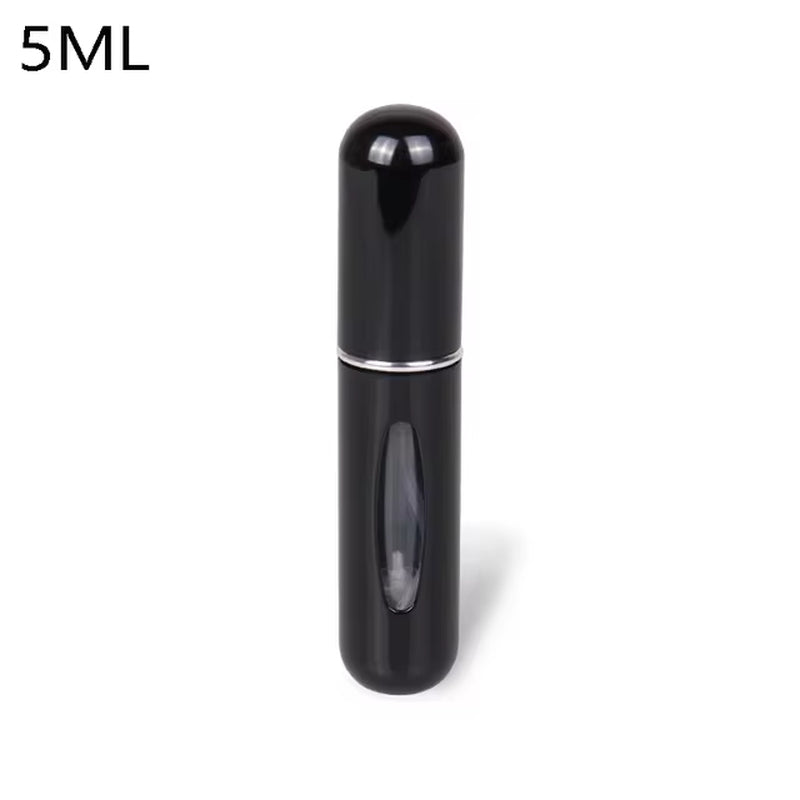 Travel-Friendly Mini Aluminum Perfume Atomizer - Refillable 8/5Ml Spray Bottle for Cosmetics and Fragrances
