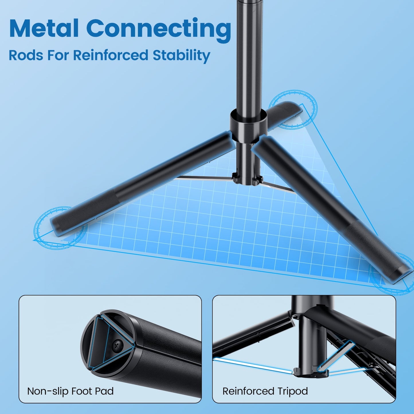 Ultimate 67" Selfie Stick Tripod with 360° Rotation, Anti-Shake Feature, Remote & Fill Light - Perfect for iPhone/Android!