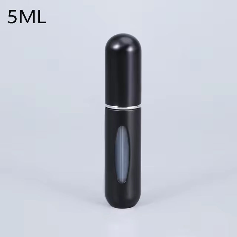 Travel-Friendly Mini Aluminum Perfume Atomizer - Refillable 8/5Ml Spray Bottle for Cosmetics and Fragrances