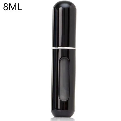 Travel-Friendly Mini Aluminum Perfume Atomizer - Refillable 8/5Ml Spray Bottle for Cosmetics and Fragrances