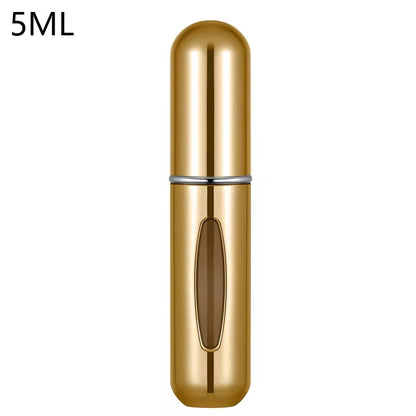 Travel-Friendly Mini Aluminum Perfume Atomizer - Refillable 8/5Ml Spray Bottle for Cosmetics and Fragrances