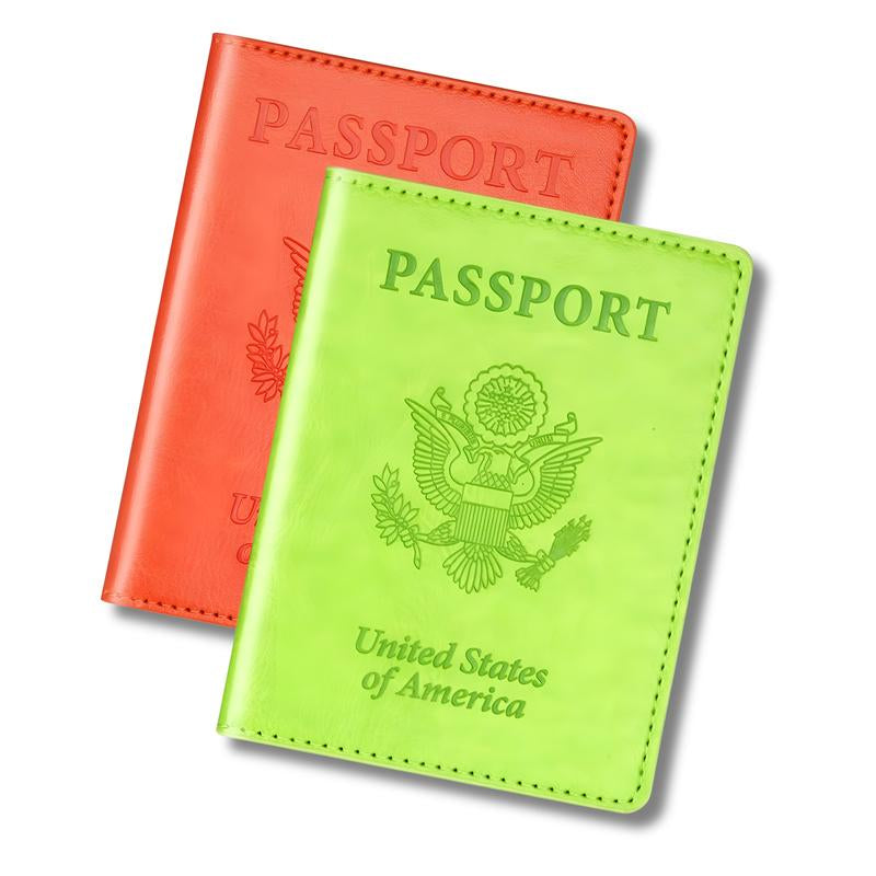 Stylish Unisex 2-Piece Passport Holder & Wallet Set 