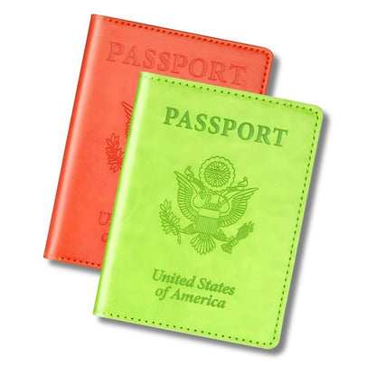 Stylish Unisex 2-Piece Passport Holder & Wallet Set 