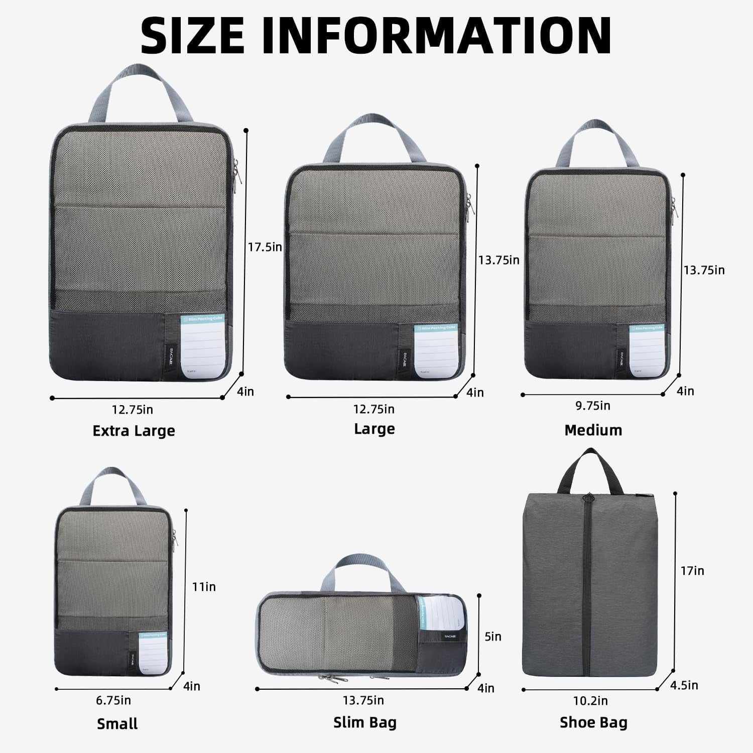 4 Set/6 Set Compression Packing Cubes for Travel, Compressible Packing Organizers Travel Accessories for Luggage Suitcase