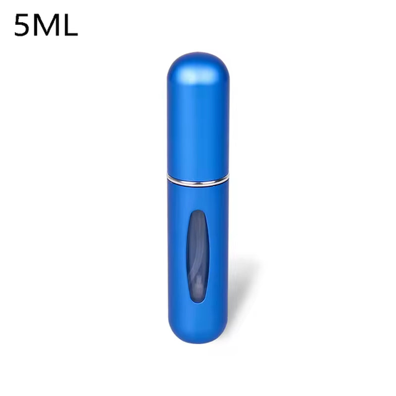 Travel-Friendly Mini Aluminum Perfume Atomizer - Refillable 8/5Ml Spray Bottle for Cosmetics and Fragrances