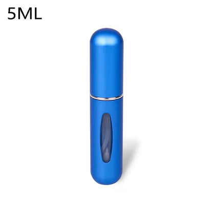 Travel-Friendly Mini Aluminum Perfume Atomizer - Refillable 8/5Ml Spray Bottle for Cosmetics and Fragrances