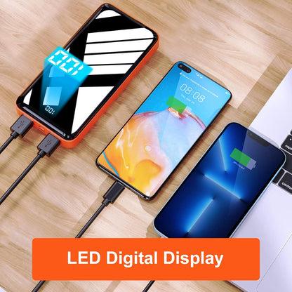 Portable Charger Power Bank 30000Mah High Capacity External Battery with Full LCD Digital Display,Smaller Size Backup Battery Pack Compatible with Smart Phone, Android Phone, Tablet and More