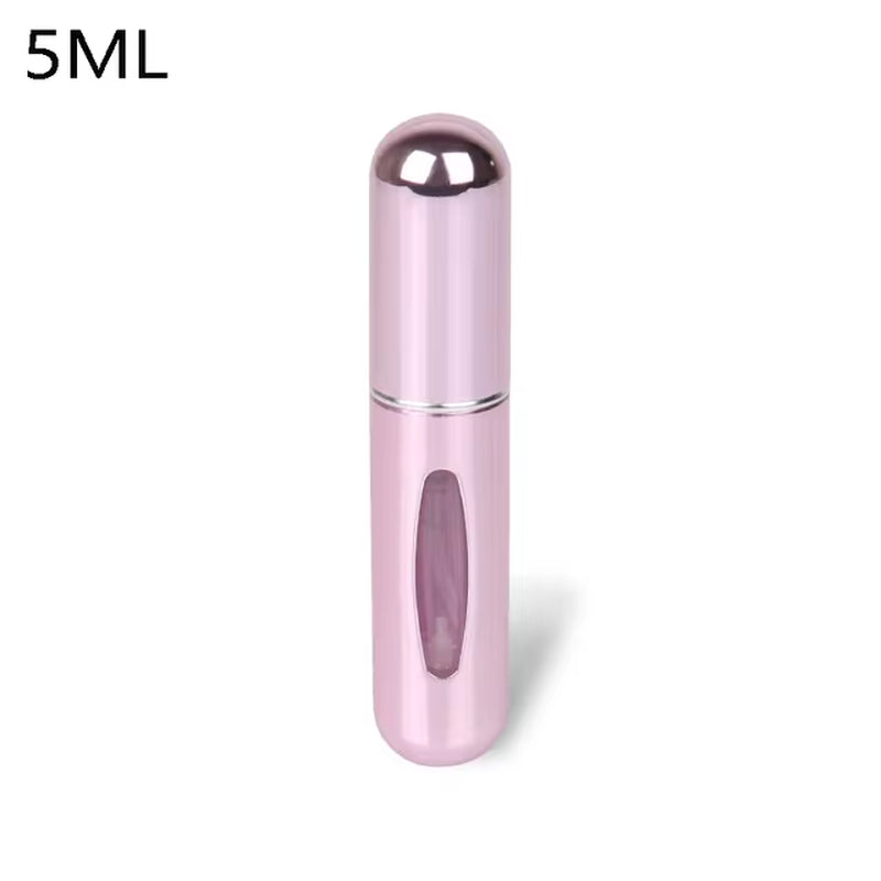 Travel-Friendly Mini Aluminum Perfume Atomizer - Refillable 8/5Ml Spray Bottle for Cosmetics and Fragrances