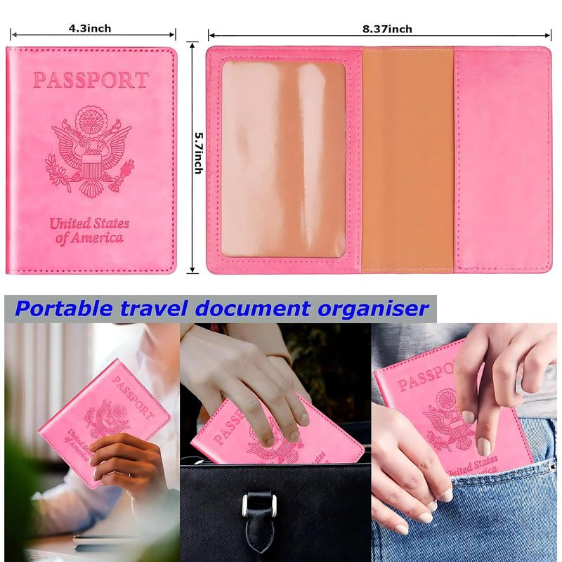 Stylish Unisex 2-Piece Passport Holder & Wallet Set 