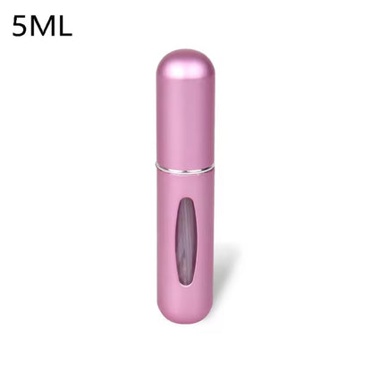 Travel-Friendly Mini Aluminum Perfume Atomizer - Refillable 8/5Ml Spray Bottle for Cosmetics and Fragrances