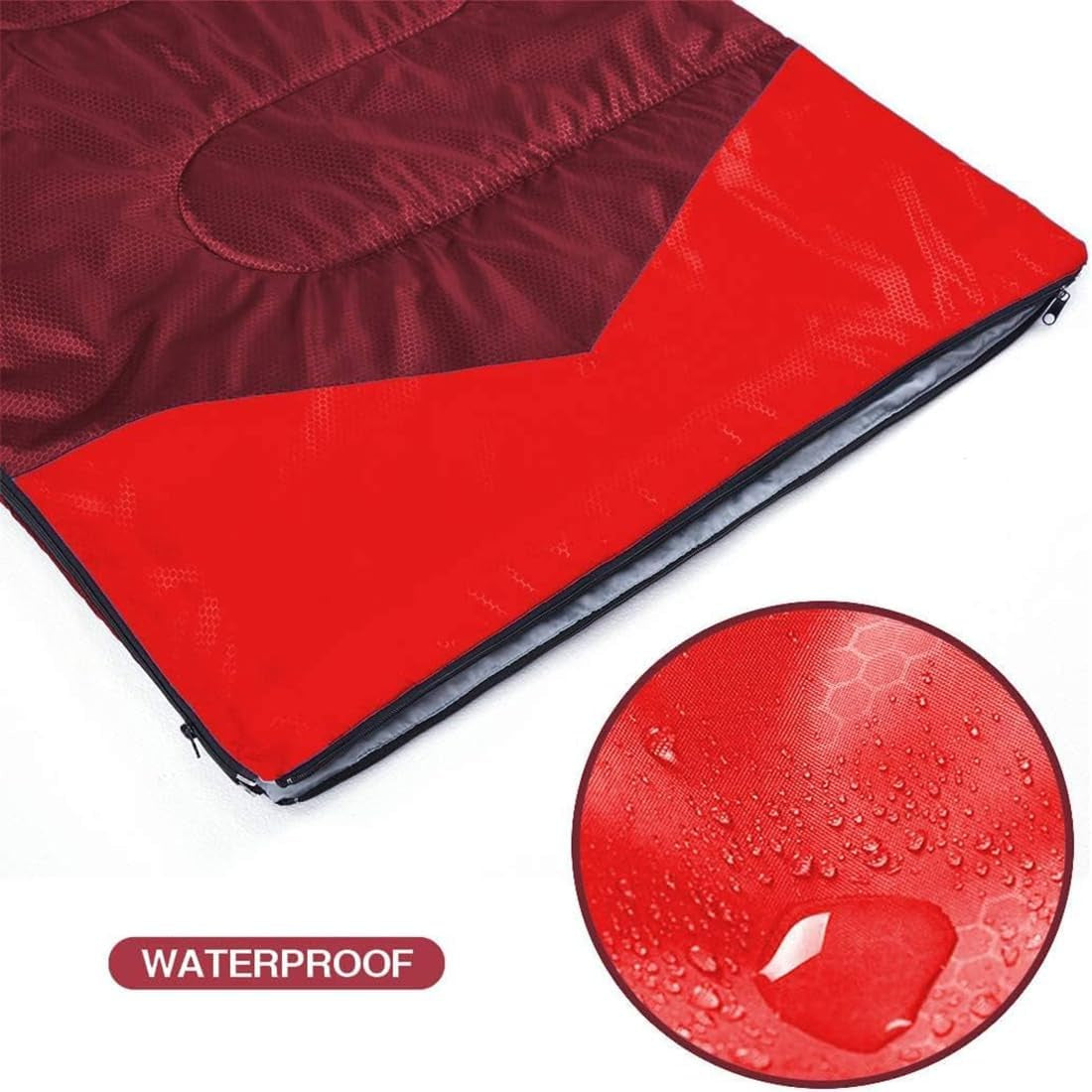 Camping Sleeping Bag - 3 Season Warm & Cool Weather - Summer Spring Fall Lightweight Waterproof for Adults Kids - Camping Gear Equipment, Traveling, and Outdoors